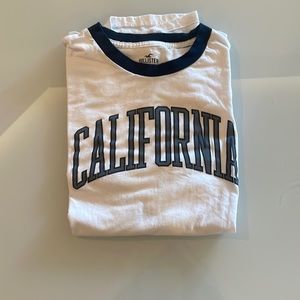 Hollister | Short Sleeve T | Large | White | California Logo | Great Condition